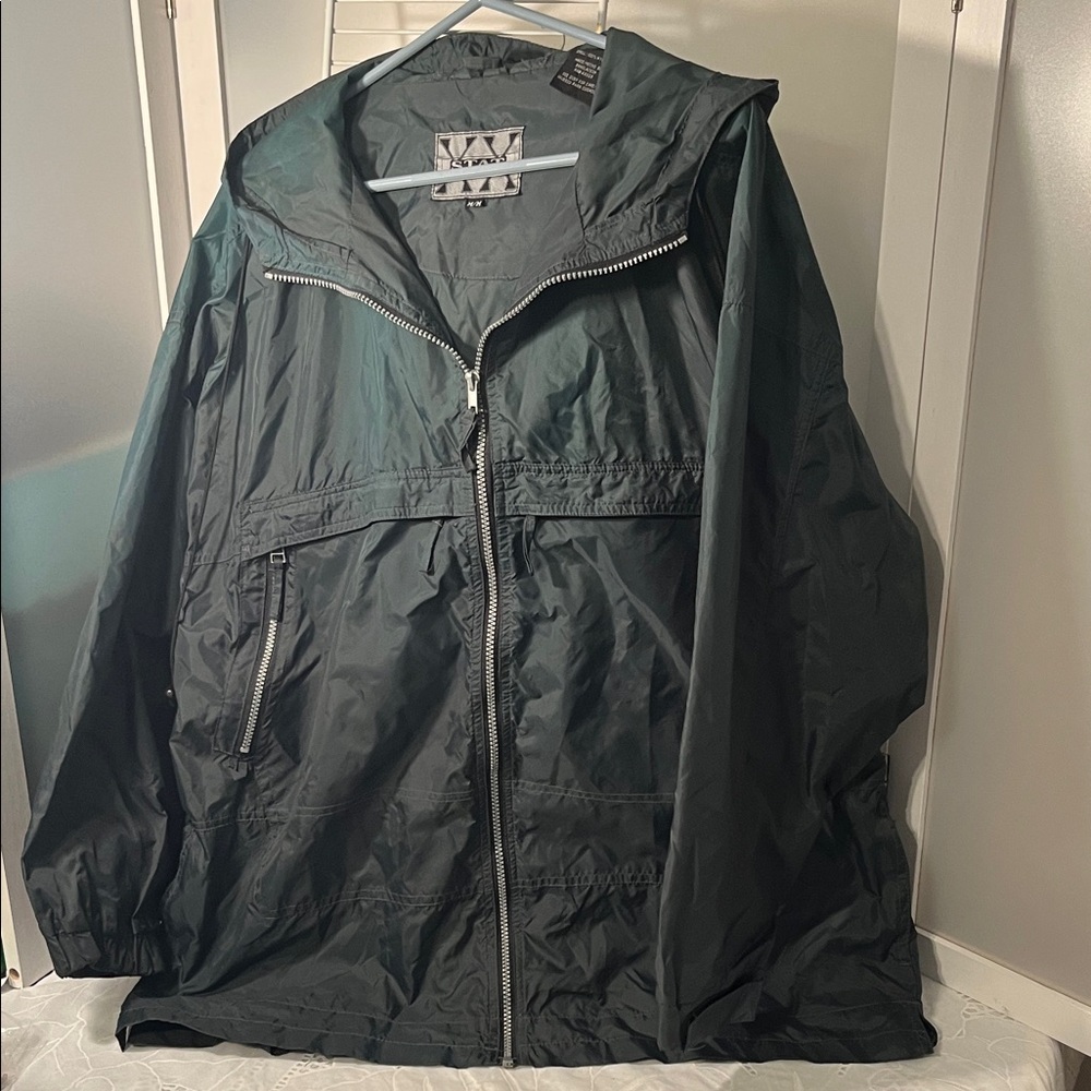 Men's Black Windbreaker Jacket